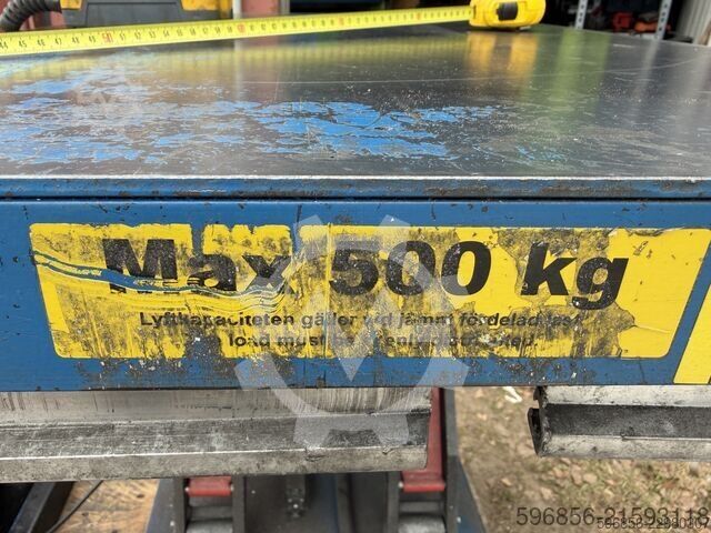 Podnośnik nożycowy hydrauliczny 500 kg 230/400V stół podnoszący Podnośnik nożycowy hydrauliczny 500 kg 230/400V Stół podnoszący
