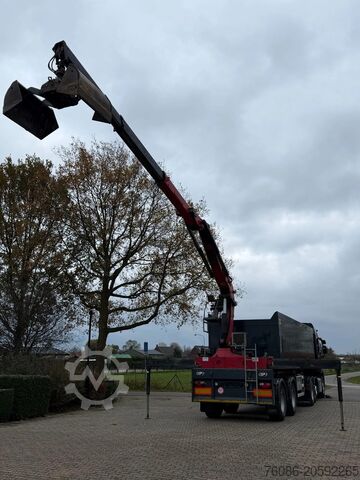Truk jungkit AJK KRAANTRAILER MET RADIO REMOTE VOOR ZAND!!
