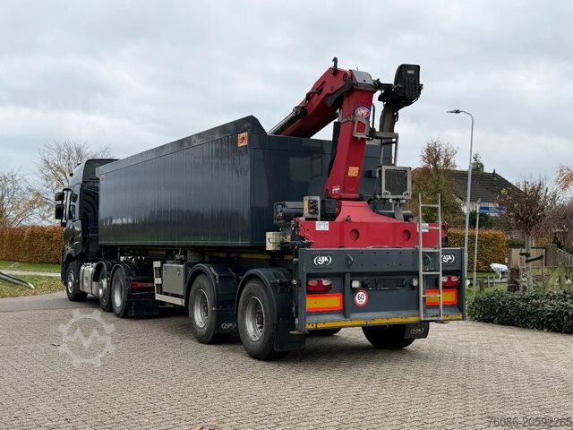 Truk jungkit AJK KRAANTRAILER MET RADIO REMOTE VOOR ZAND!!