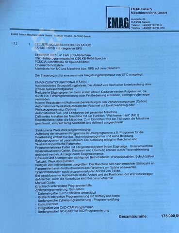 立式车床 EMAG VL 5i