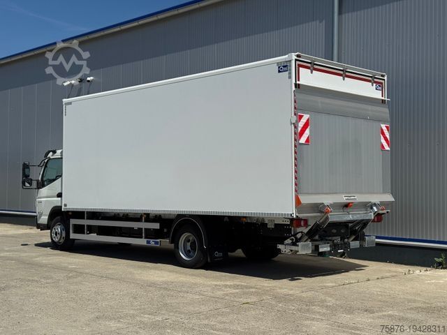 Box van FUSO Canter 7C18 mit Kofferaufbau + Ladebordwand