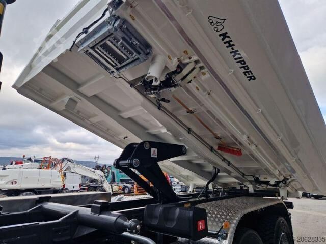 Roll-off tipper truck Renault Gamme K 440 BI-BENNE + GRUE