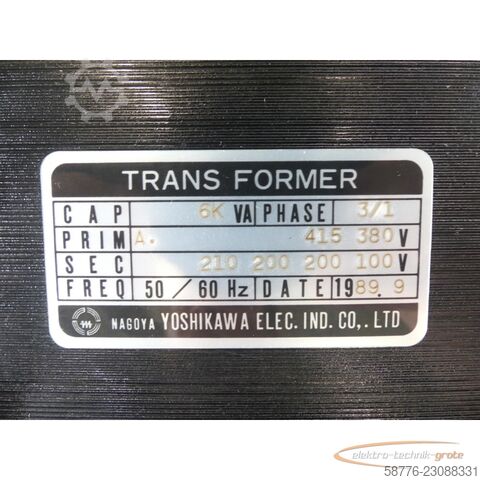   Yoshikawa 6KVA Transformator - 50-60Hz