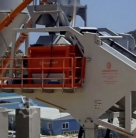 Concrete mixing plant Polygonmach PMC135 m3 mobile concrete plant