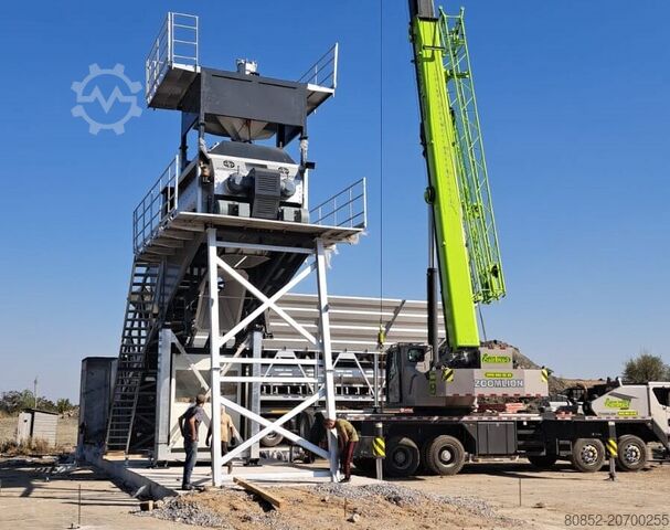 Beton karıştırma tesisi Polygonmach PMC-120 120m3 hour mobile concrete batching p...
