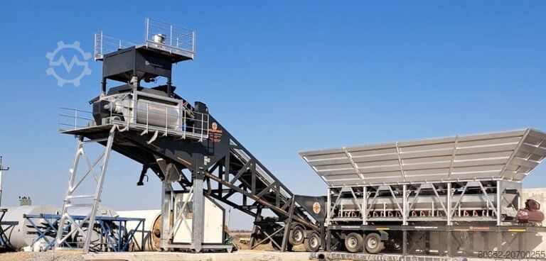 Beton karıştırma tesisi Polygonmach PMC-120 120m3 hour mobile concrete batching p...