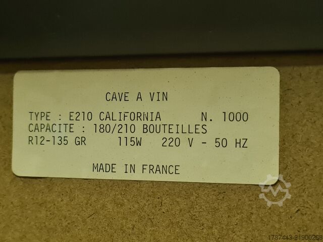 винен климатичен шкаф Eurocave E210 California