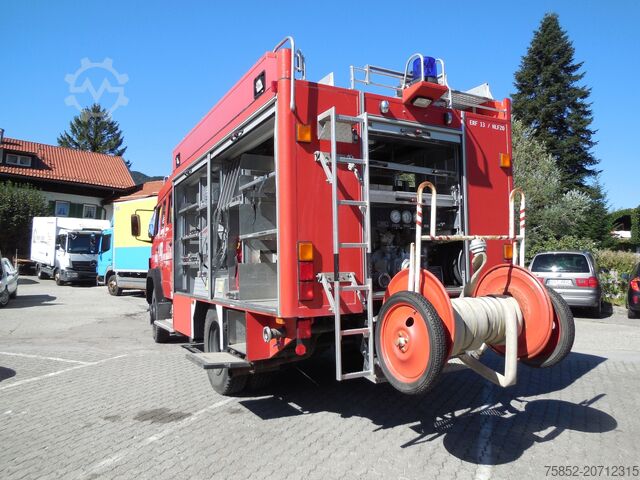 Straz pozarna/Pogotowie Mercedes-Benz 1124 AF LF 16 Löschfahrzeug Schlauchhaspel Metz Pumpe Feuerwehr