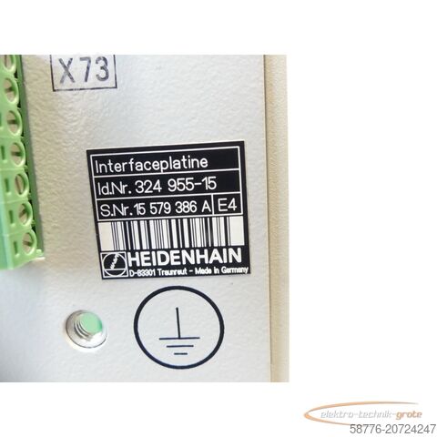 Komponen Heidenhain Heidenhain 324 955-15 Interfaceplatine SN: 15 579 386 - generalüberholt mit 3 Monaten Gewährleistung-