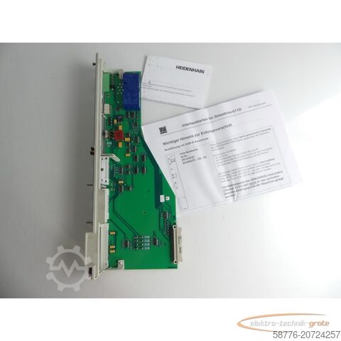 Komponen Heidenhain Heidenhain 324 955-17 Interfaceplatine SN: 32482946 - generalü. mit 3 Mo. Gew.-
