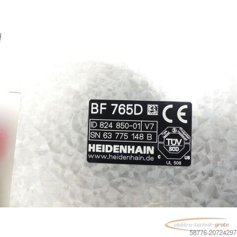 Heidenhain component Heidenhain BF 765D Display ID 824 850-01 V7 SN 63775148B -  -