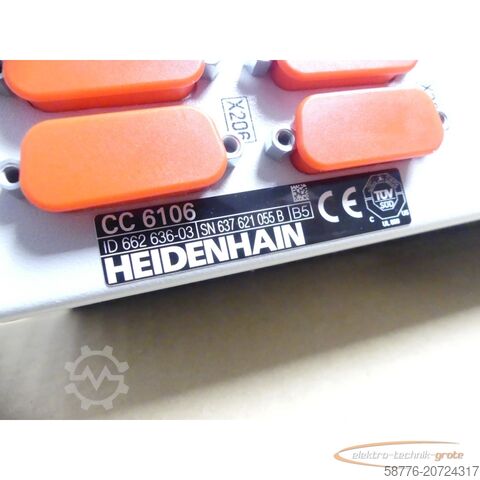 Heidenhain component Heidenhain CC 6106 Regeleinheit ID: 662636-03 SN: 637 621 055 B --