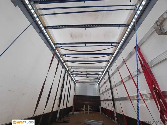 Flatbed truck with tarp MERCEDES-BENZ 1840 L ACTROS Schiebeplane Hecktüren AHK