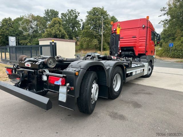 Camião porta-contentores de gancho MAN TGX  26.460 6x2 Abrollkipper lift/lenk AHK