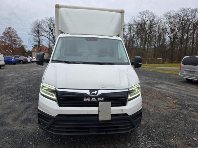 Vrachtwagen met bakwagen MAN TGE 3.180 Koffer mit Ladebordwand, Klima, AHK