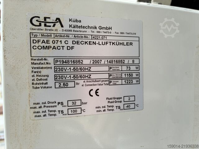 Kælir GEA GEA Küba DF AE 071 C (Compact DF)