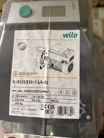 Vakuumpumpe Wilo IL-E 125/220-7,5/4-S1