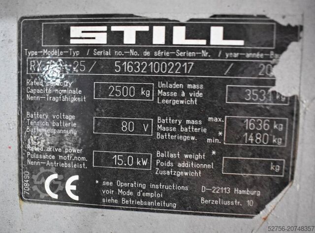 ফর্কলিফ্ট Still RX 60-25 L/600