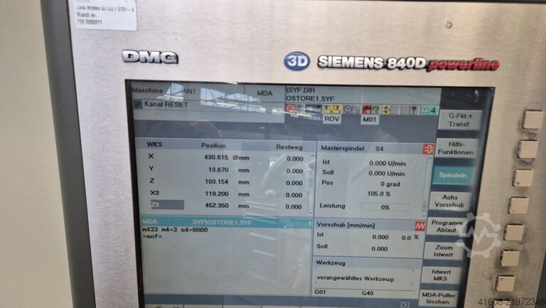 CNC treimis- ja freesimiskeskus GILDEMEISTER TWIN 32