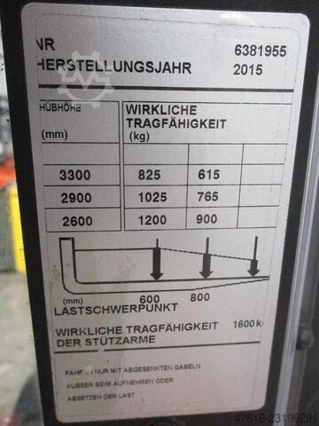 2015 TOYOTA BT SWE120L - 1437 BT SWE120L