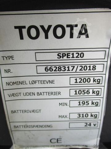 2018 BT TOYOTA SPE120 Triplex - 2260 TOYOTA SPE120