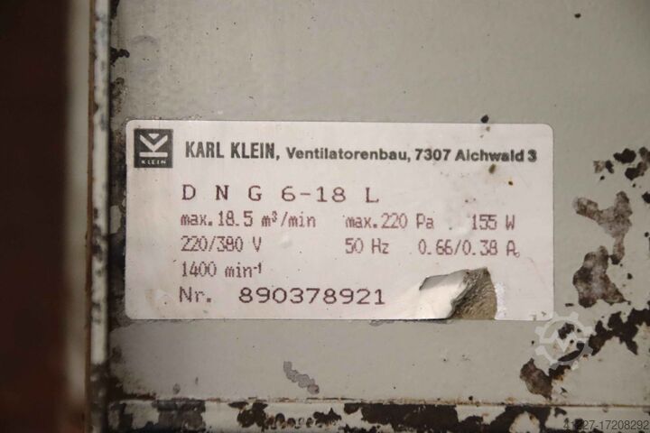 Blower 0.155 kW 18.5 m³/min Karl Klein DNG 6-18 L