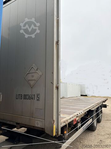 Wechselpritsche Plattform Krone Jumbo Plattform 7,82 mit Lochleiste