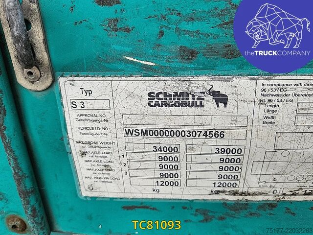 スライド式防水シート Schmitz Cargobull 
