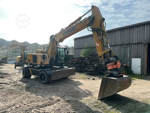 Mobilbagger Hydrema RB15-MX18 with tiltrotator, quick coupler and excavator bucket