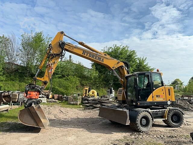 Mobilbagger Hydrema RB15-MX18 with tiltrotator, quick coupler and excavator bucket