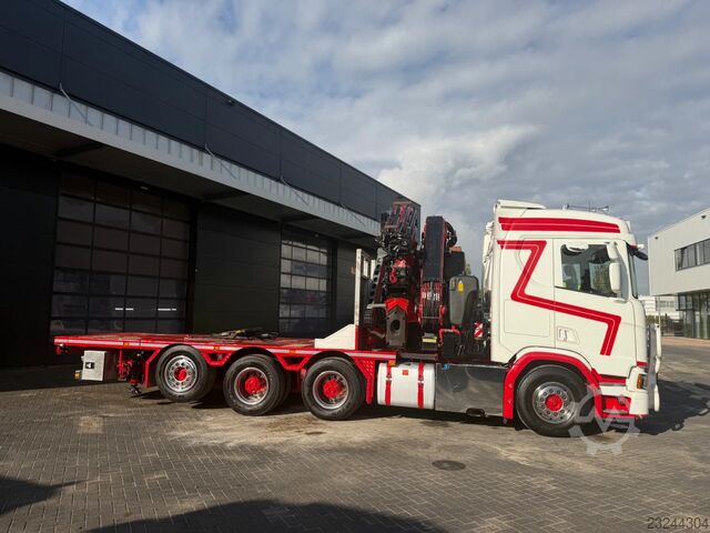 Scania R 500 8x4 FASSI F 710 RA.2.27＋ジブクレーン搭載 トラクターヘッド／カーゴ車 Scania R 500 8x4 FASSI F 710 RA.2.27 + JIB Trekker/Bak...
