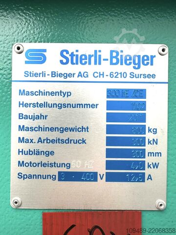 Máy uốn/STIERLI 300 HE Stierli-Bieger 300 HE