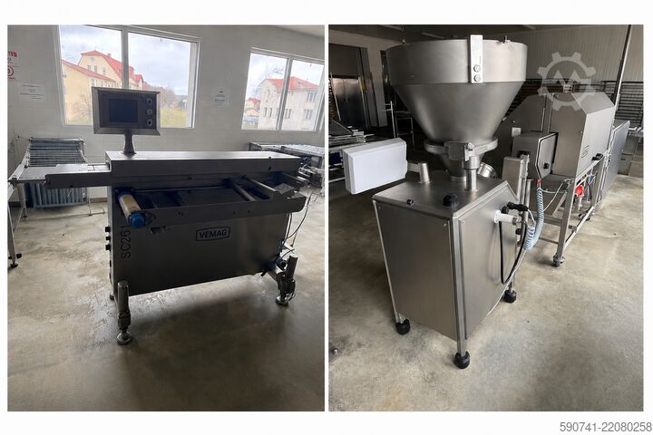 Kompletna linija za proizvodnju hamburgera Vemag Roobot 500 + FM250 + SC261