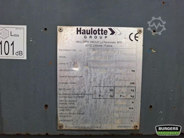 텔레스코픽 플랫폼 Haulotte HT23RTJ