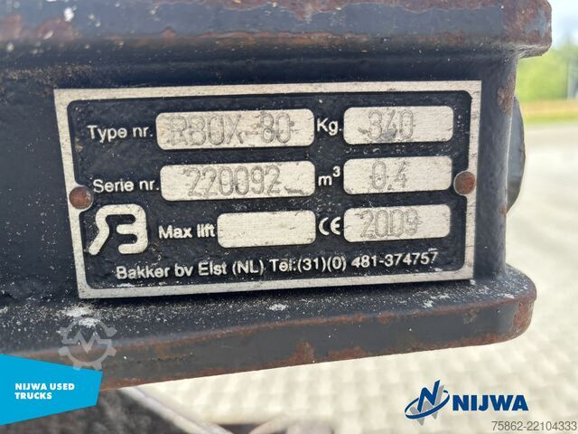 Standard-SZM Volvo FH16 750 6x2/4 i.c.m. KWB P3 oplegger met Hiab ...