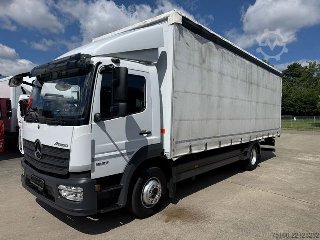 Camião plataforma com lona MERCEDES-BENZ ATEGO 1527 L Pritsche/Plane 7,40 m*AHK+SCHIEBE