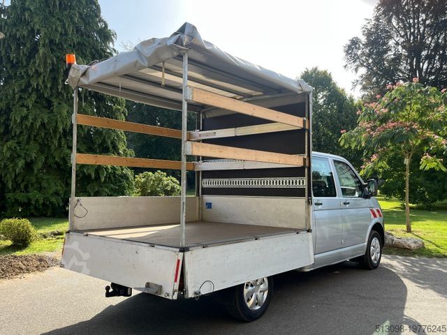 Furgão cortina de lona VOLKSWAGEN T6 PRITSCHE+PLANE DoKa AUTOMATIK KAMERA STANDHZG