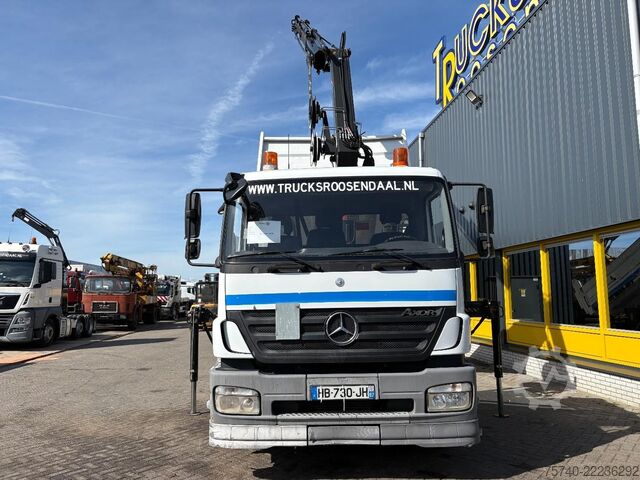 Volquete con grúa Mercedes-Benz Axor + HIAB 088 ES -3 HIDUO + TIPPER + EURO 4