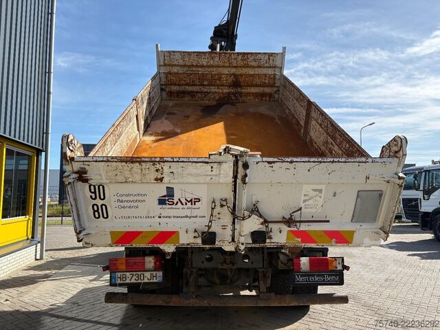 Volquete con grúa Mercedes-Benz Axor + HIAB 088 ES -3 HIDUO + TIPPER + EURO 4
