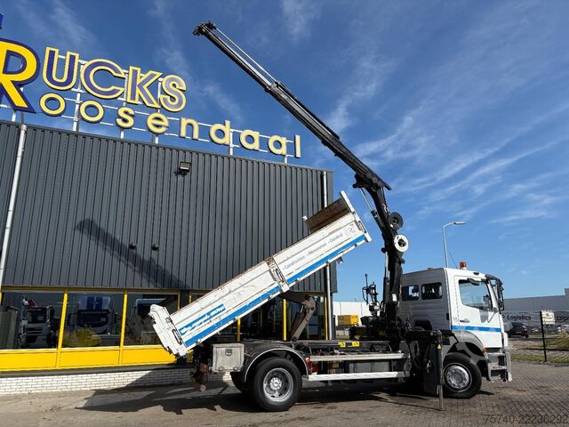 Volquete con grúa Mercedes-Benz Axor + HIAB 088 ES -3 HIDUO + TIPPER + EURO 4