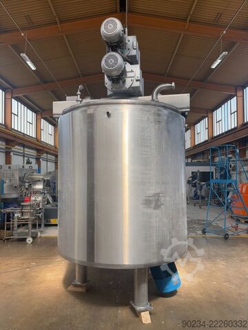 Tangki proses stainless steel Winkworth PV3000 bekas, kapasitas 3.000 liter WINKWORTH PV3000