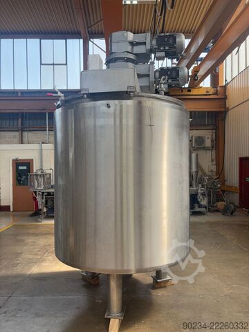 Tangki proses stainless steel Winkworth PV3000 bekas, kapasitas 3.000 liter WINKWORTH PV3000