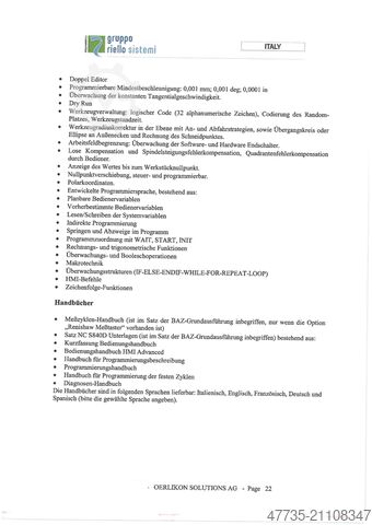 Centro di lavorazione universale MANDELLI Spark 1600 AT,A70/1400