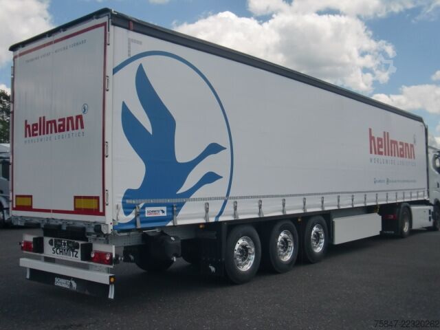 Semirremolque abierto con toldo Schmitz SCS 24/L-13.62 EB Hubdach Alus Liftachse