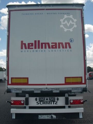 Semirremolque abierto con toldo Schmitz SCS 24/L-13.62 EB Hubdach Alus Liftachse