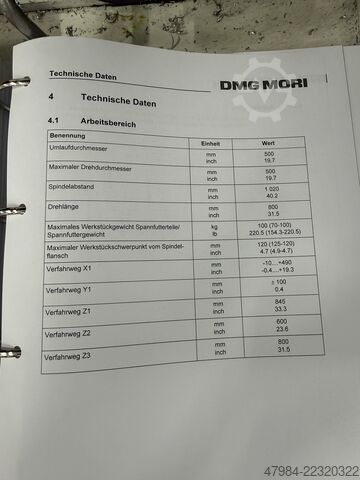 CNC svarv- och fräscenter DMG MORI CTX BETA 800 TC