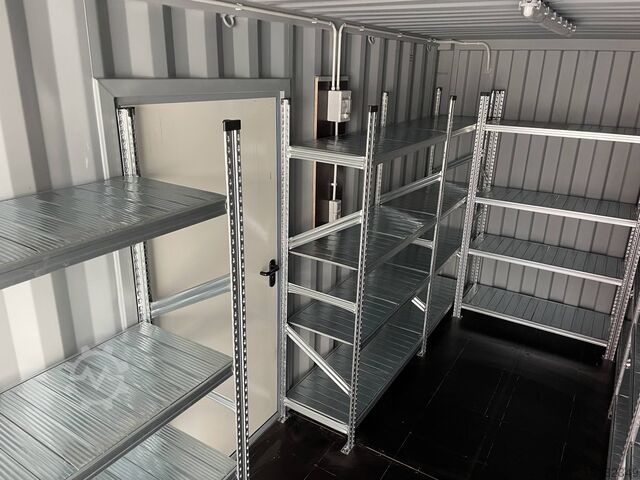 Lukket stålbeholder Other 20’ DV mit Fachbodenregalen, Licht, Tür