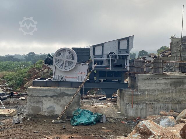 เครื่องบดเศษหิน Polygonmach jaw crusher 1100*850mm