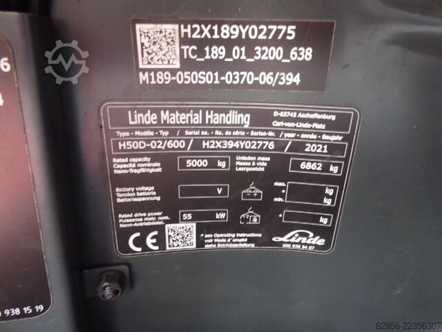  Linde H50D-02/600