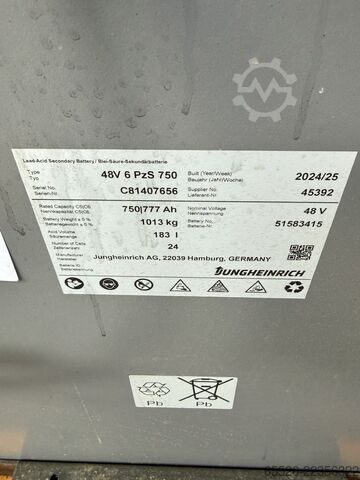 Elektrický 4kolový vysokozdvižný vozík Jungheinrich EFG 320 / AKKU 2024